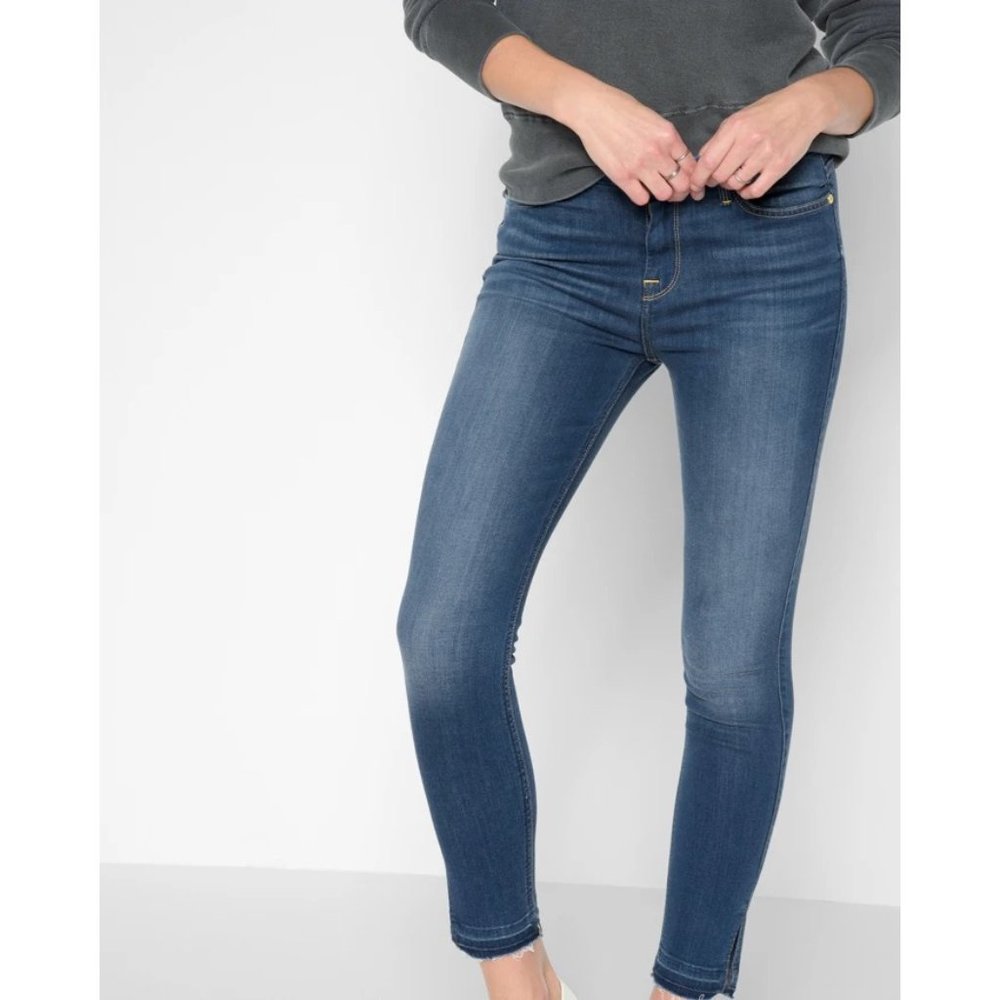 7 For All Mankind B(air) Skinny Jeans with Released Hem - Size 26